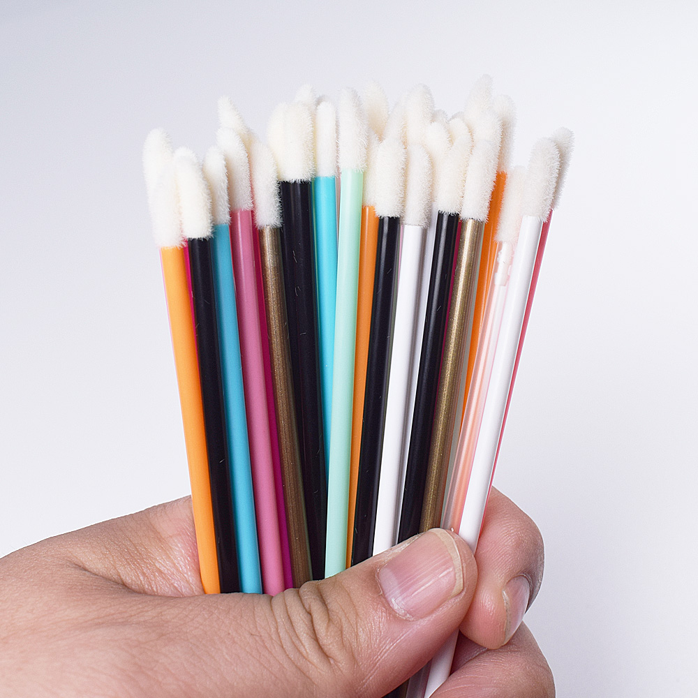 Eyelash Extension Options - 50Pcs Disposable Lip Brush Eyelash Makeups