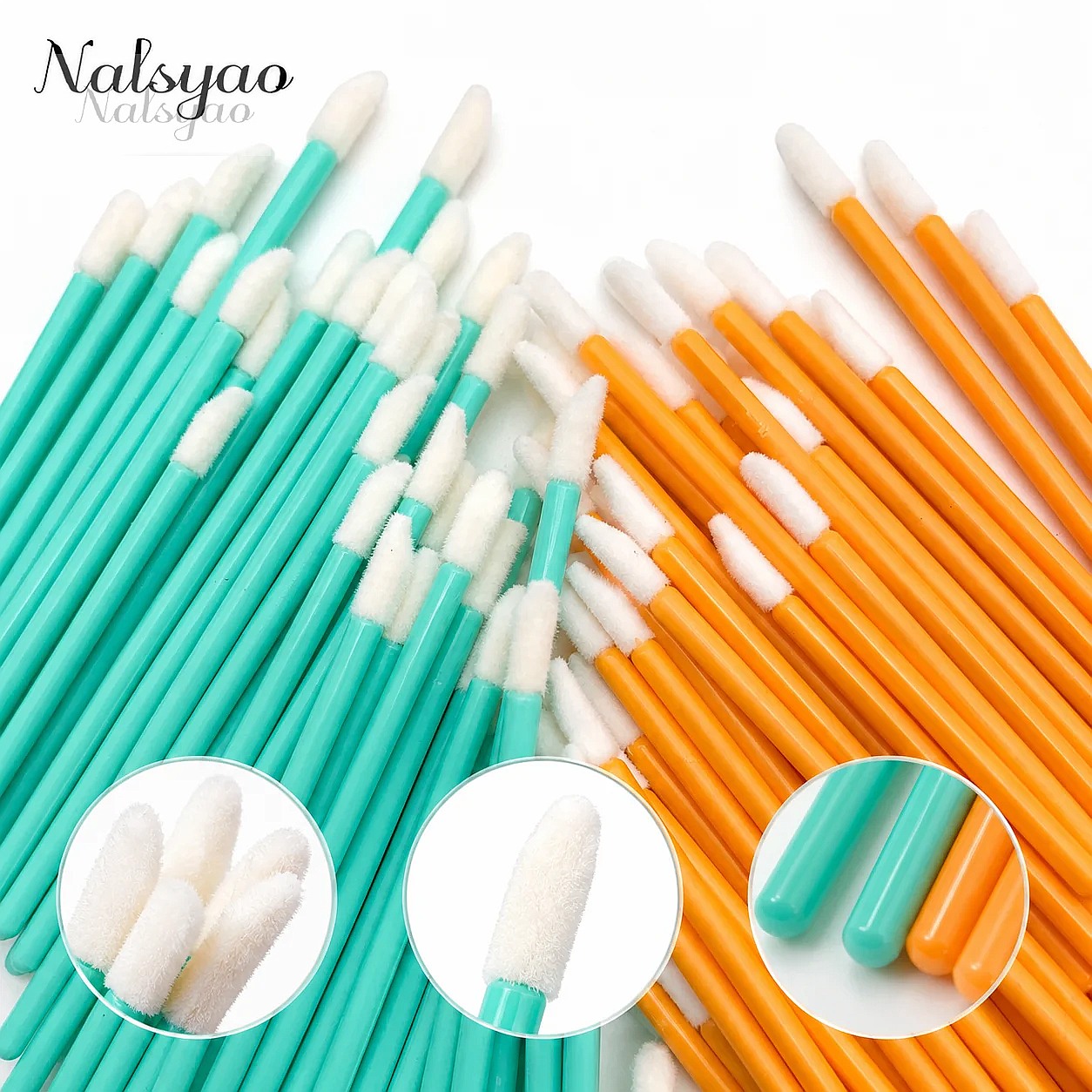 Micro Brush Applicator - 50PCs Disposable Micro Lip Brush Set