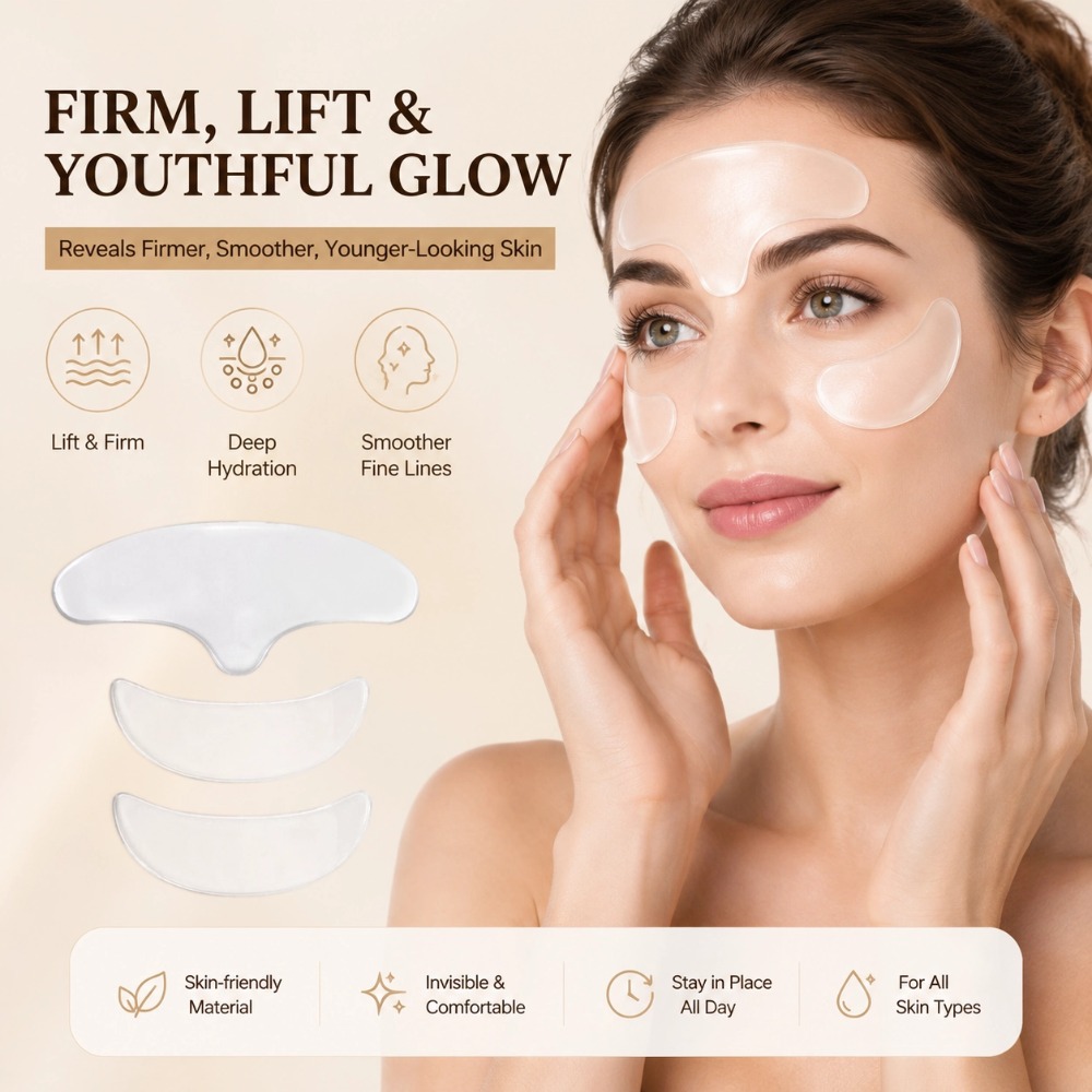 Under Eye Gel - Reusable Anti Wrinkle Forehead Patch Soft