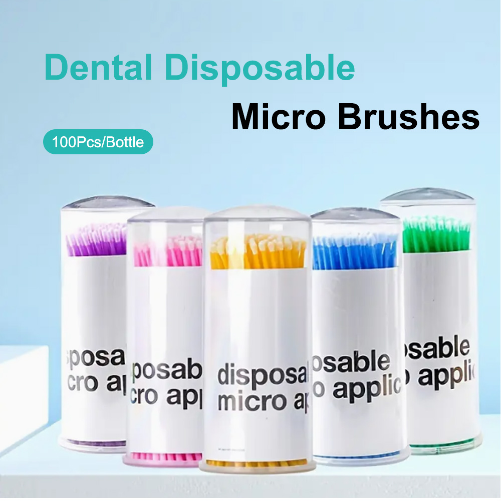 Micro Brush Applicator - 100Pcs/Bottle Dental Disposable Micro Brushes Applicators
