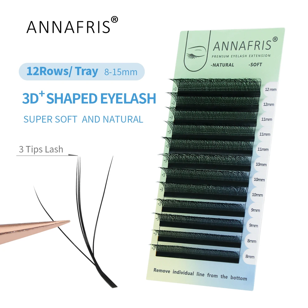 ANNAFRIS 3D W Three Core Eyela - огляд і ціна Lash Fan Volume