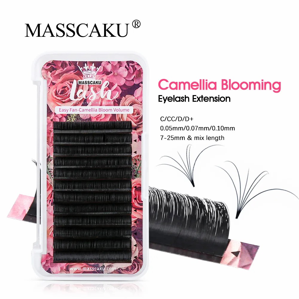 MASSCAKU Easy Fanning Volume M - огляд і ціна Eyelash Extension Mega Volume