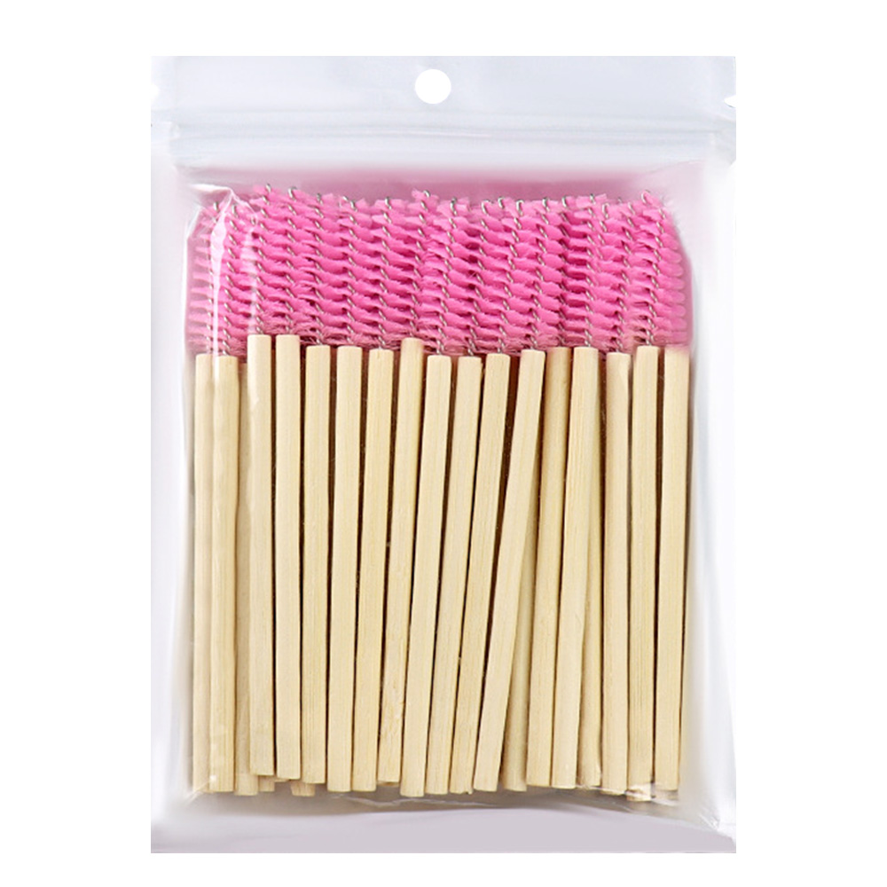 50Pcs Bamboo Handle Eyelash Br - огляд і ціна Eyelash Extension Options