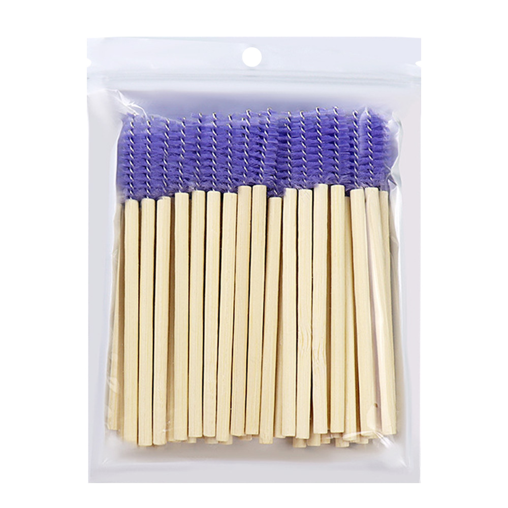 50Pcs Bamboo Handle Eyelash Br - огляд і ціна Eyelash Extension Options