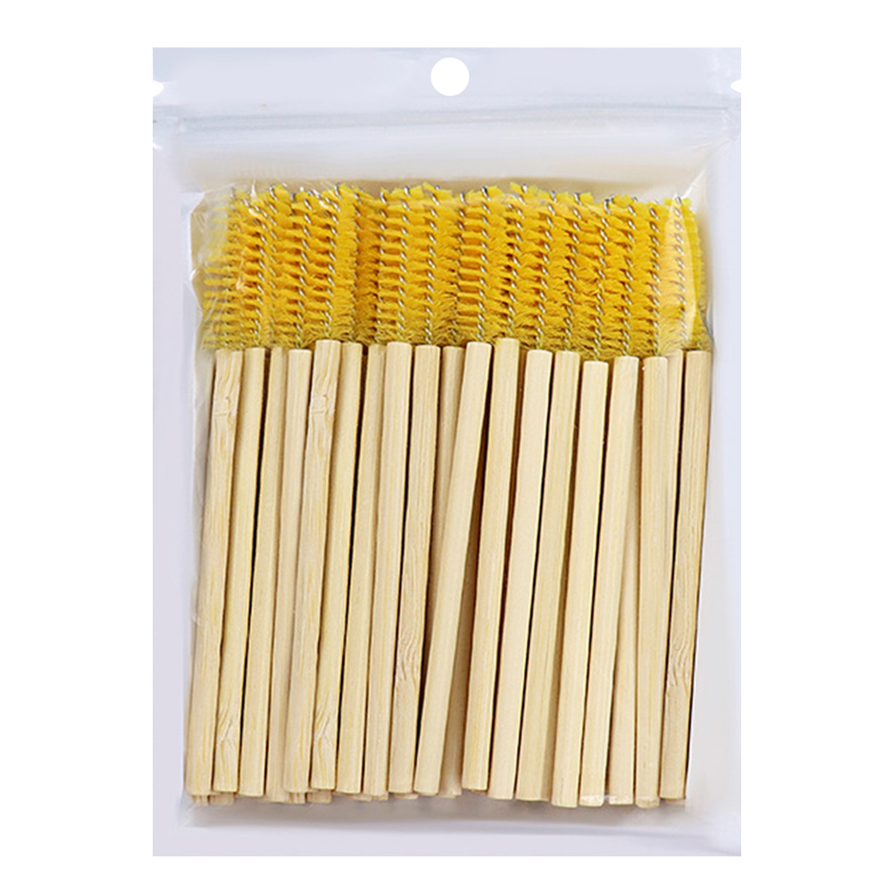 50Pcs Bamboo Handle Eyelash Br - огляд і ціна Eyelash Extension Options