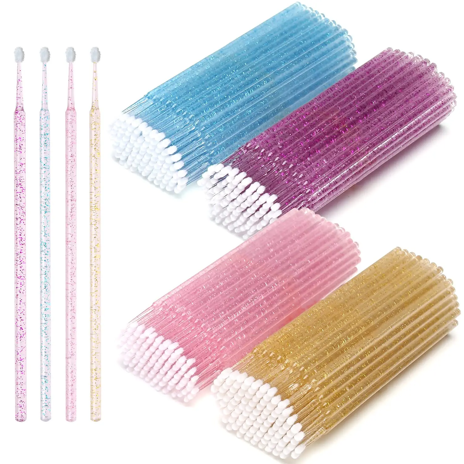 100PCS/Lot Disposable Eyelash  - огляд і ціна Micro Brush Applicator