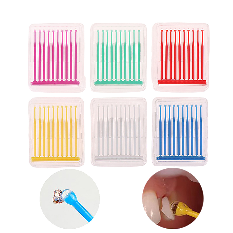 10Pcs/Box Disposable Dental Mi - огляд і ціна Micro Brush Applicator