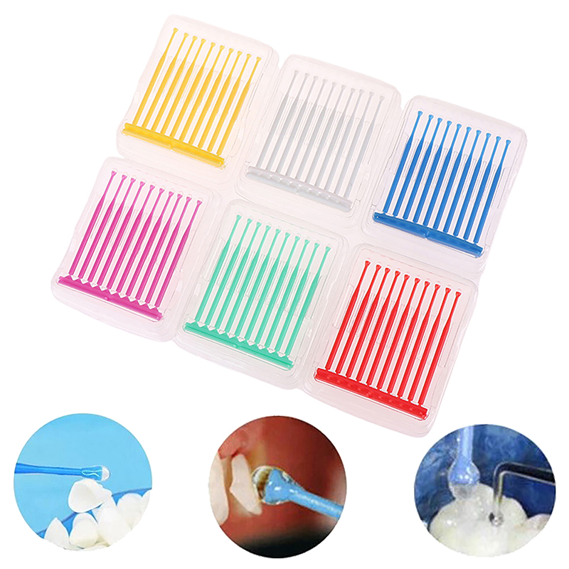 10Pcs/Box Disposable Dental Mi - огляд і ціна Micro Brush Applicator