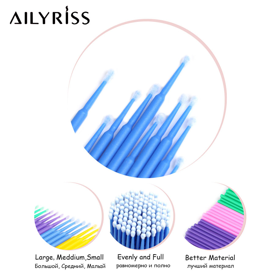 500pcs/lot Disposable Applicat - огляд і ціна Eyelash Extension Options
