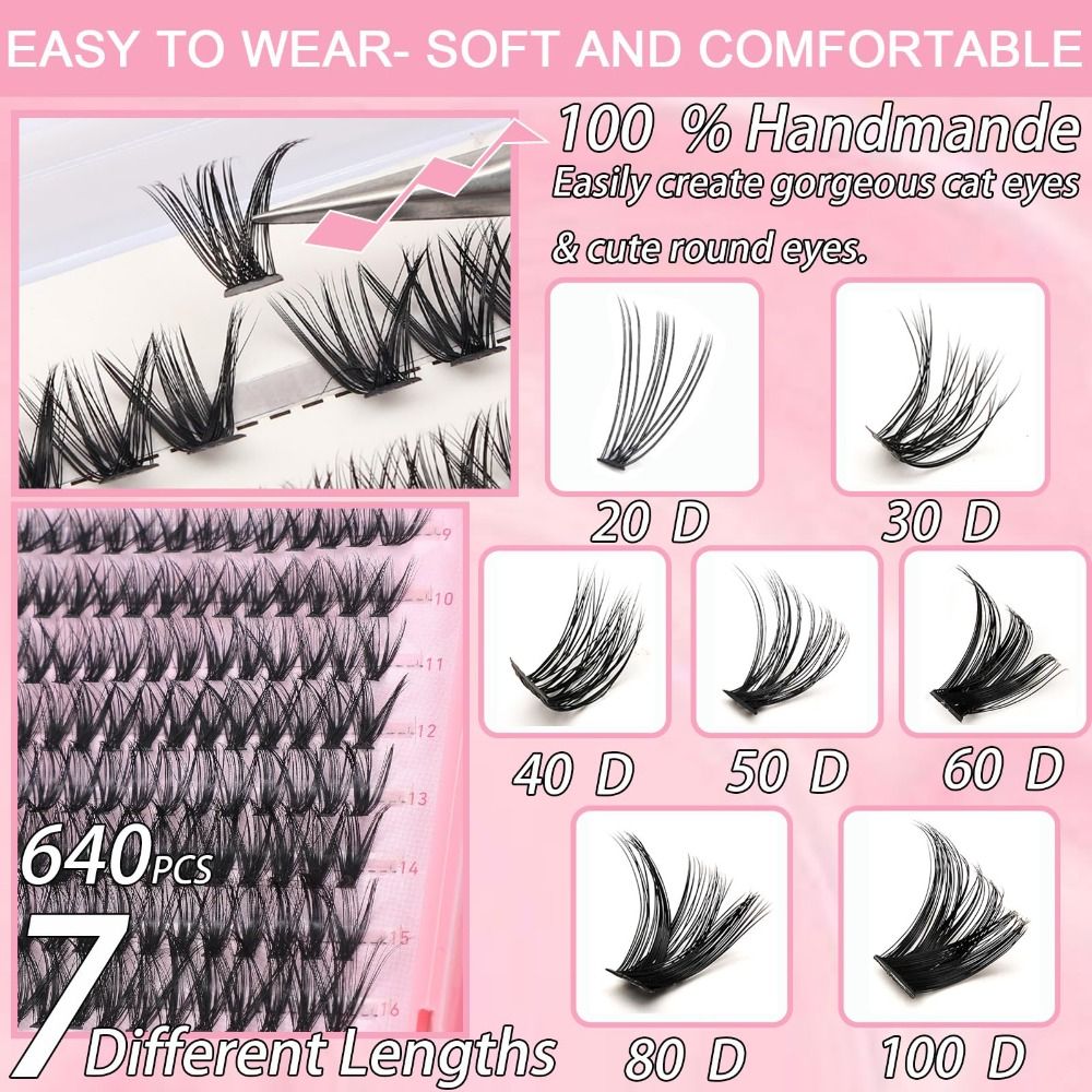 Natural Look False Eyelashes W - огляд і ціна Lash Fan Volume