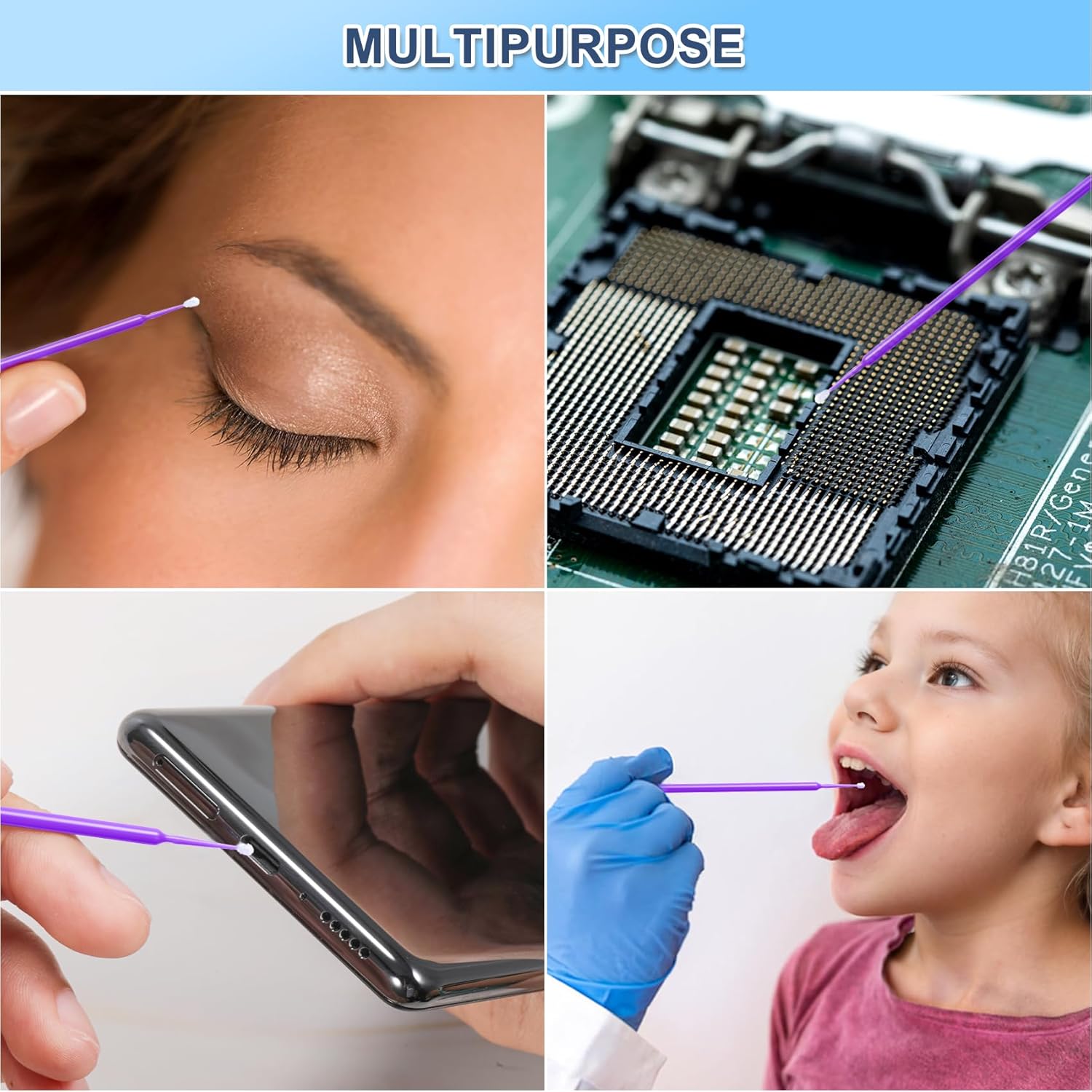 micro swabs for eyelash extens - огляд і ціна Micro Brush Applicator