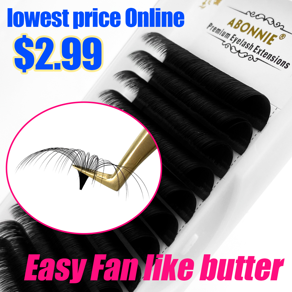 Abonnie 0.03-0.10mm Easy Fan L - огляд і ціна Eyelash Extension Mega Volume