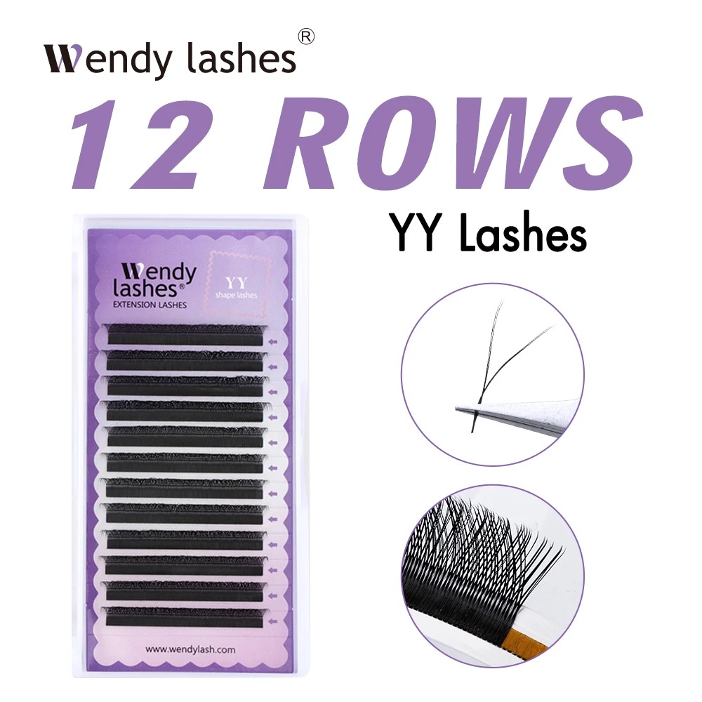 WENDY 2D YY Shape C/D Curl Eya - огляд і ціна Lash Fan Volume