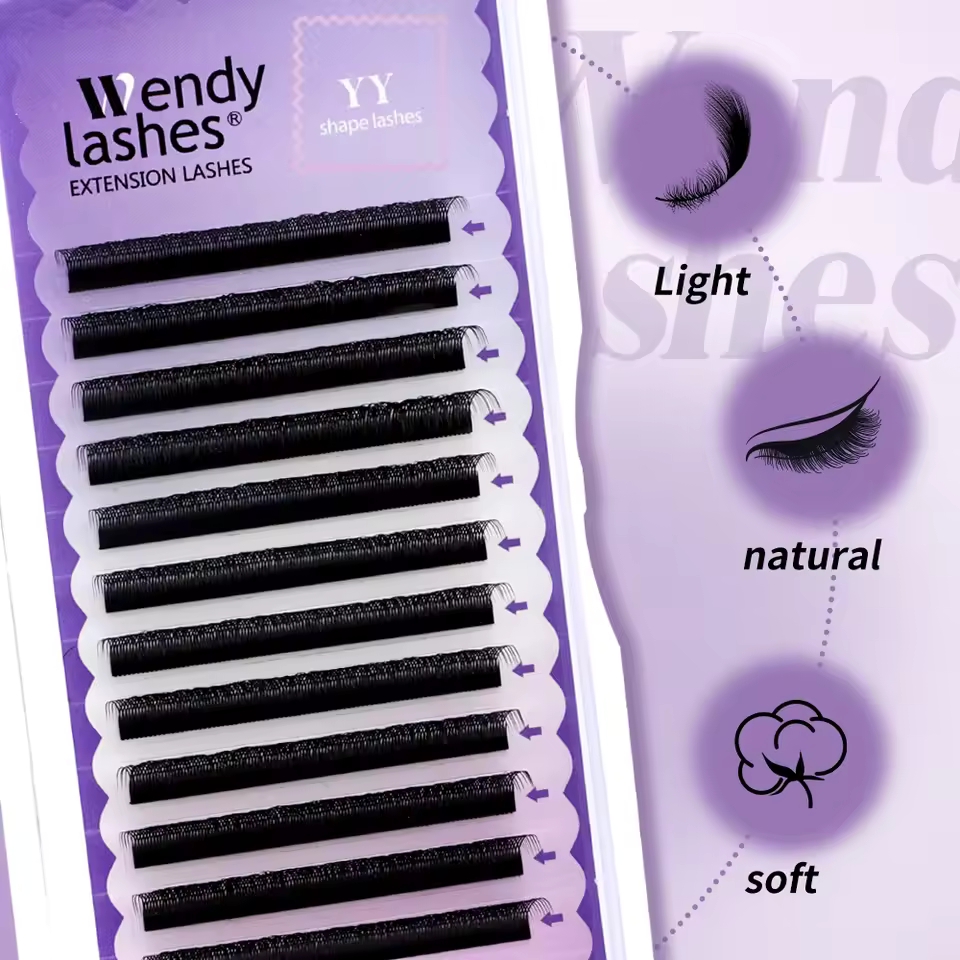 WENDY 2D YY Shape C/D Curl Eya - огляд і ціна Lash Fan Volume