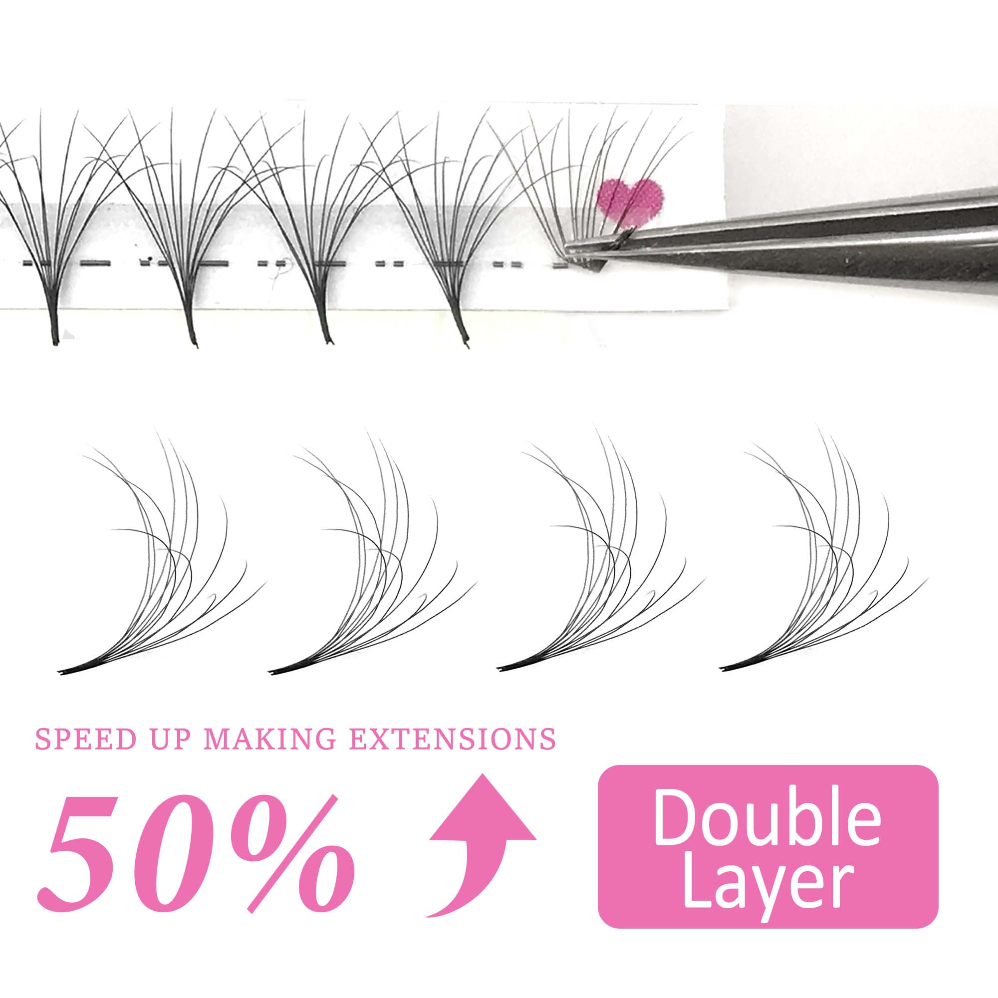 CoMango Double-Layer Fluffy Pr - огляд і ціна Eyelash Extension Mega Volume