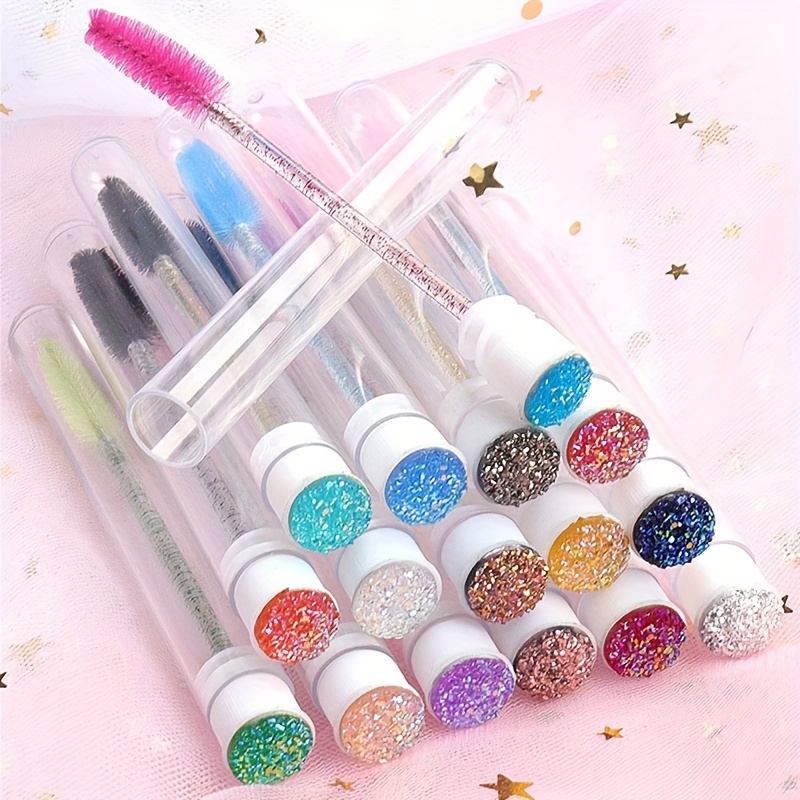 10pcs Eyelash Brush With Dust- - огляд і ціна Micro Brush Applicator