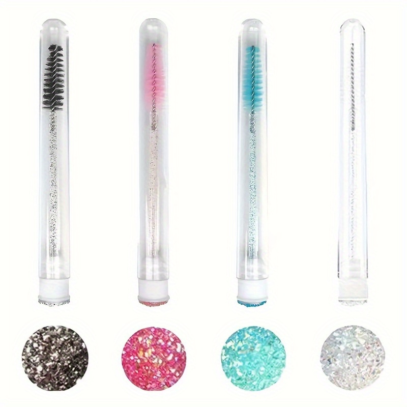 10pcs Eyelash Brush With Dust- - огляд і ціна Micro Brush Applicator