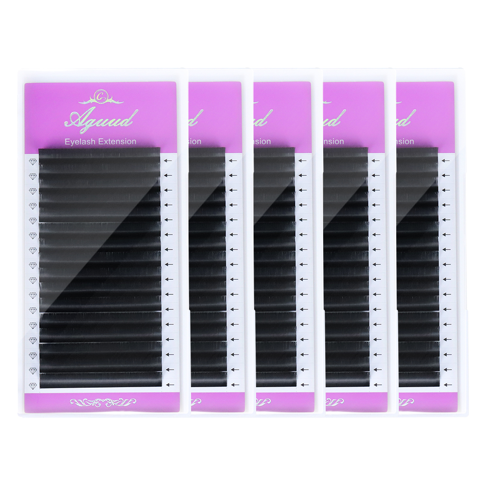 AGUUD 5 trays/lot NEW Super Ma - огляд і ціна Eyelash Extension Mega Volume